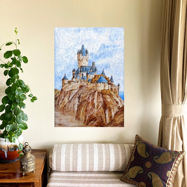 Póster Castelo no rio Reno (Criador carregado)