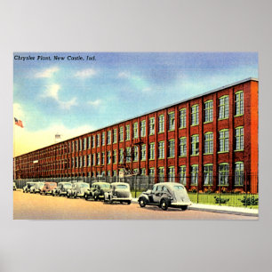 Póster Castelo novo, planta de Indiana Chrysler