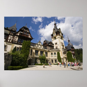 Poster Castelo Peles do século XVIII, Sinaia, Romênia, 2