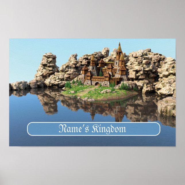 Poster Castelo Personalizado para Crianças (Frente)