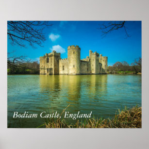 Poster Castelo Scenic Bodiam em East Sussex Inglaterra