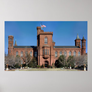 Póster Castelo Smithsonian em Washington, D.C.