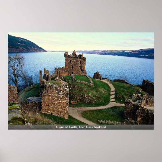Poster Castelo Urquhart, Loch Ness, Escócia (Frente)