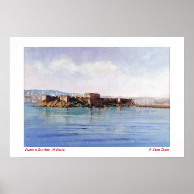 Póster Castillo de San Antón (A Corunha) (Frente)