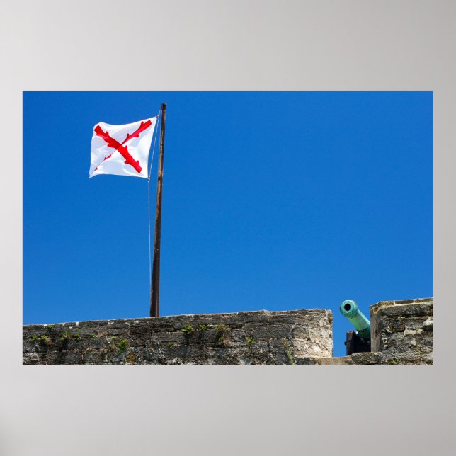 Poster Castillo de San Marcos, Monumento Nacional, Florid (Frente)
