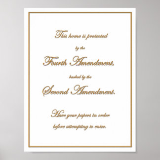 Poster Castle Doctrine Notice