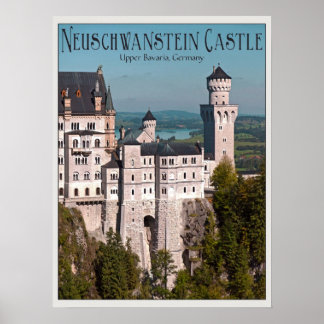 Póster Castle Neuschwanstein de Marienbrücke - Inglês