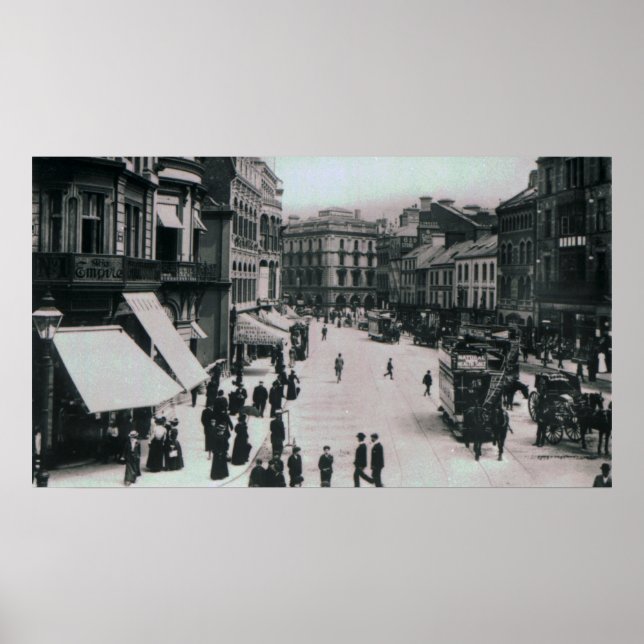 Póster Castle Square, Belfast, c.1902 (Frente)