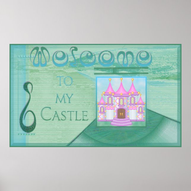 Póster Castle Welcome Sign (a partir de $10,45) (Frente)