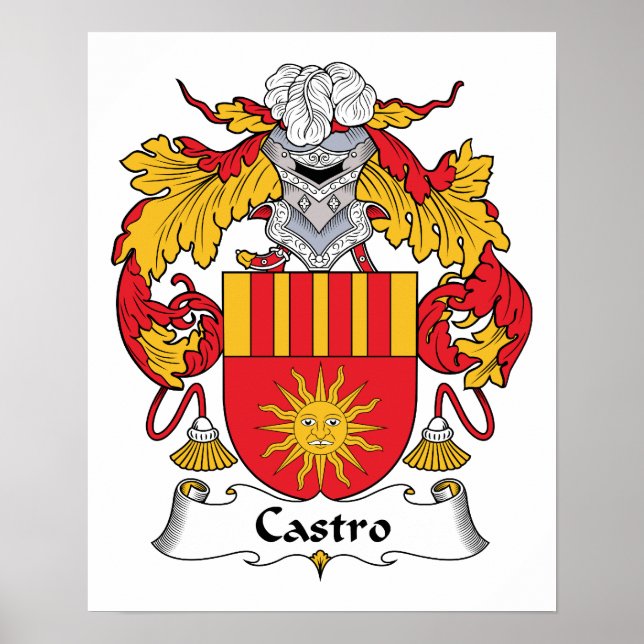 Póster Castro Family Crest (Frente)