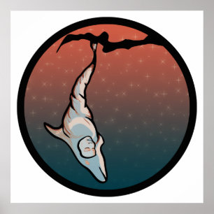 Poster casulo de golfinho