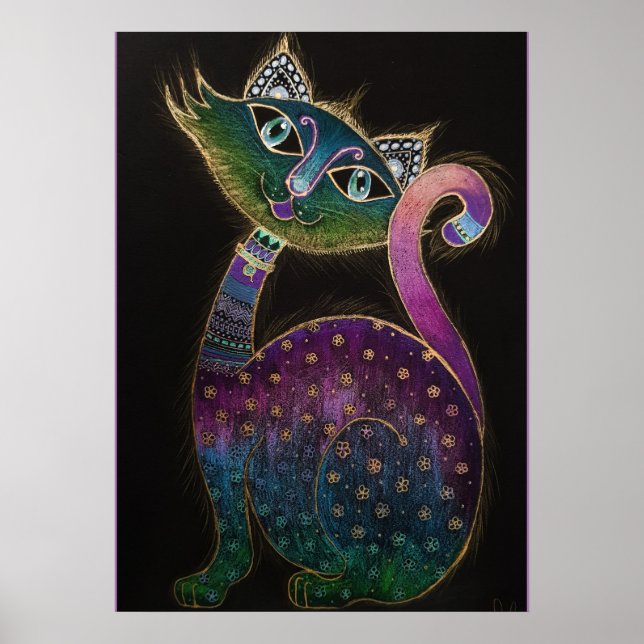 Poster Cat 7 - Sorte n.o 7 (Frente)