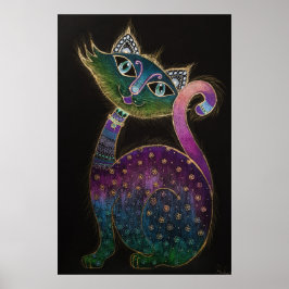 Poster Cat 7 - Sorte n.o 7