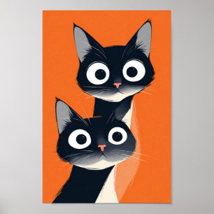 Poster CAT abstrato art