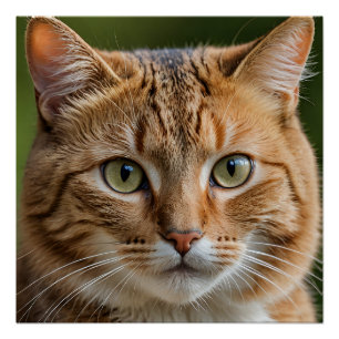 Póster Cat Art 20" x 20", papel Poster (Semibrilho)