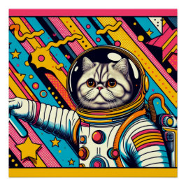 PÓSTER CAT-ASTRONAUT PERSA 3