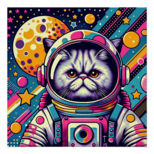 PÓSTER CAT-ASTRONAUT PERSA 8