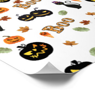 Poster Cat Boo Halloween