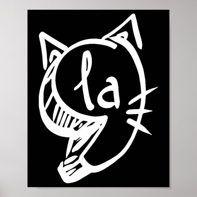 Poster Cat Comma La Kamala Harris Para O Presidente 2024; (Frente)