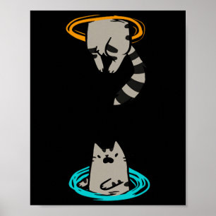 Poster Cat Engraçado Vídeo Jogo Animal