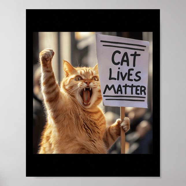 Poster Cat Lives (Frente)