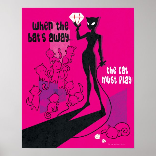 Poster Cat must play (Frente)