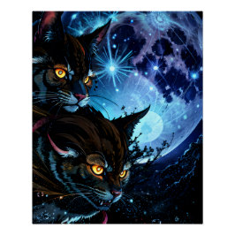 Póster Cat Night