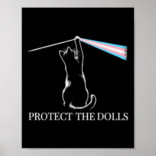 Poster Cat Rock Music Trans Pride Protege Os Dolls