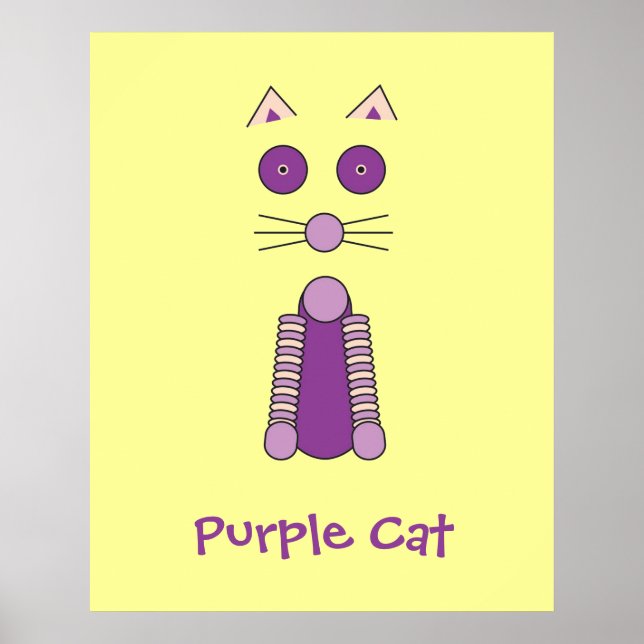 Poster CAT roxo (Frente)