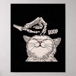 Poster Cat Skeleton Boop Halloween Pet Women Raparigas K