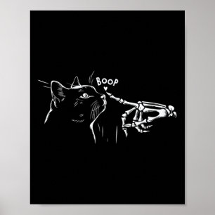 Poster Cat Skeleton Boop Halloween Pet Women Raparigas K