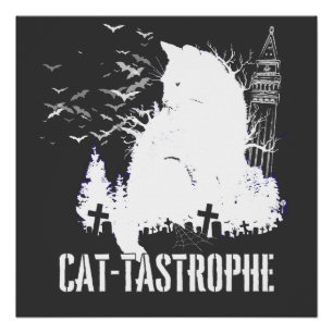 Póster Cat-tastrophe - Uma Tale Gótica.b