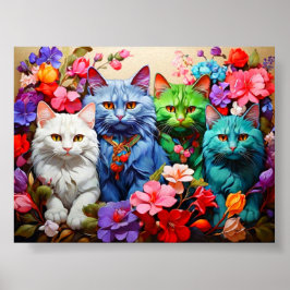 Poster Cat Wall Art for Cat Lovers