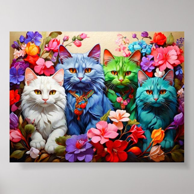 Poster Cat Wall Art for Cat Lovers (Frente)