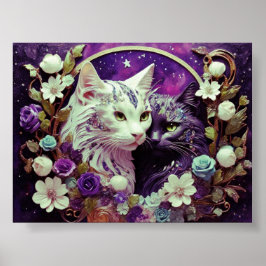 Poster Cat Wall Art para Cat Lovers