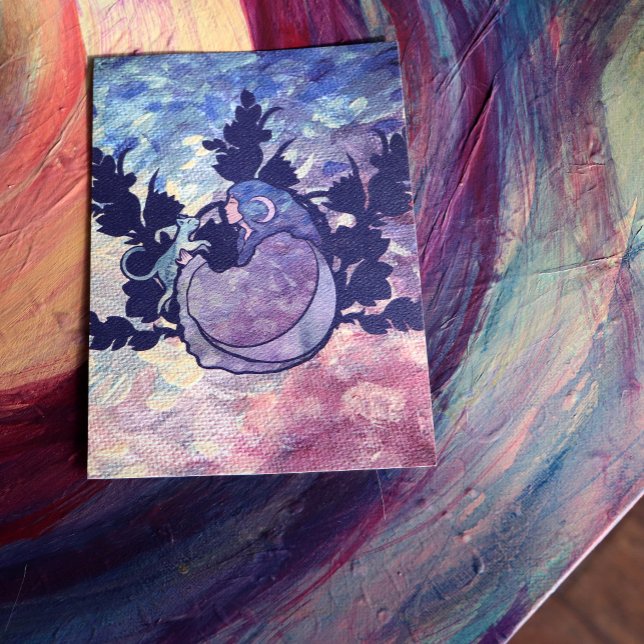 Poster Cat Witch Moon Goddese Wiccan Cat Person (Criador carregado)