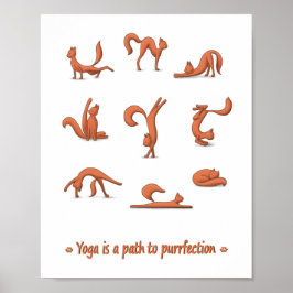 Poster Cat Yoga
