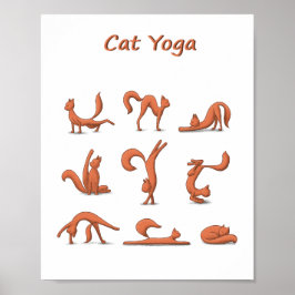 Poster Cat Yoga
