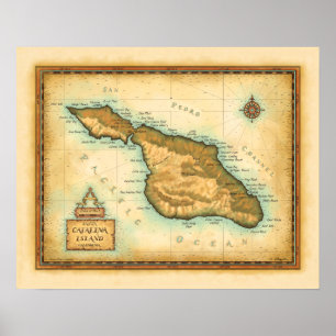 Póster Catalina Island California