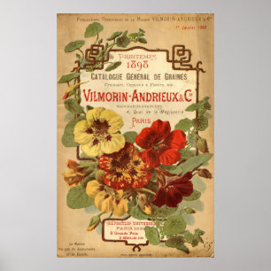 Póster Catálogo de semente de Vilmorin-Andrieux & de Co.