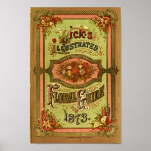 Poster Catálogo de semente do vintage