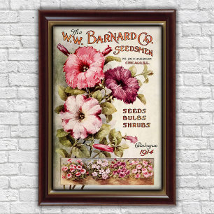 Poster Catálogo Floral Vintage de Chicago Publicitário