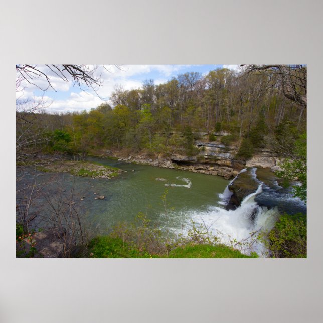 Poster Cataract Falls, Upper Falls, Indiana (Frente)