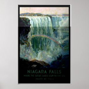 Poster Catarata das Cataratas do Niágara Canadá EUA Viage