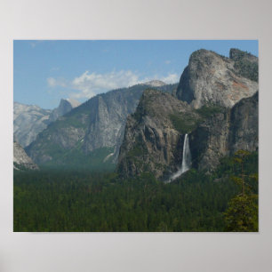 Póster Cataratas Bridalveil e Half Dome em Yosemite