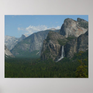 Póster Cataratas Bridalveil e Half Dome em Yosemite