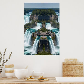 Poster "Cataratas do Niágara em Todo o Seu Esplendor – Pa