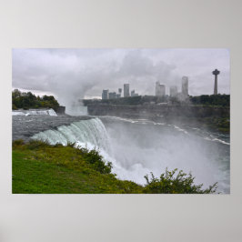 Poster Cataratas do Niágara na Névoa, Nova York