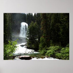 Póster Cataratas Virginia no Parque Nacional Glacier