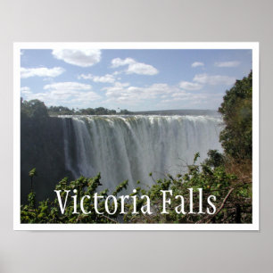 Póster Cataratas Vitória, Zâmbia, Zimbabwe